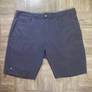 LinkSoul Men's Boardwalker Performance Golf Shorts Flat Front - Navy - 34 x 9"